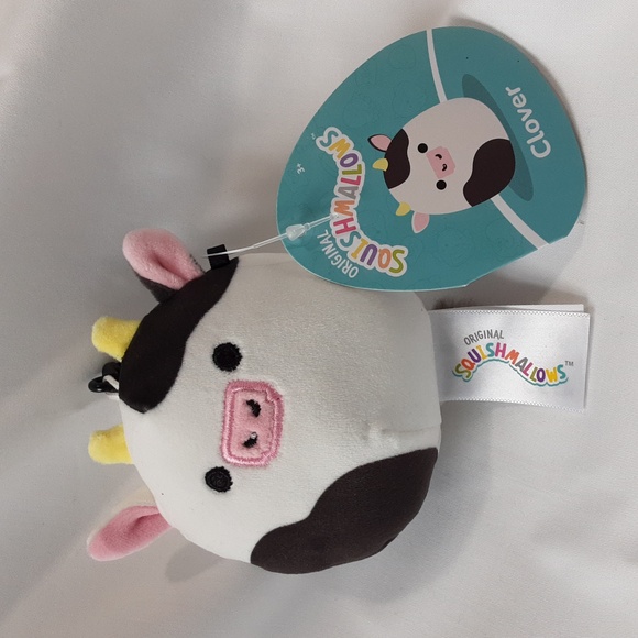 Squishmallows Cow Clips Bundle - Connor and Clover, NWT - Picture 5 of 7